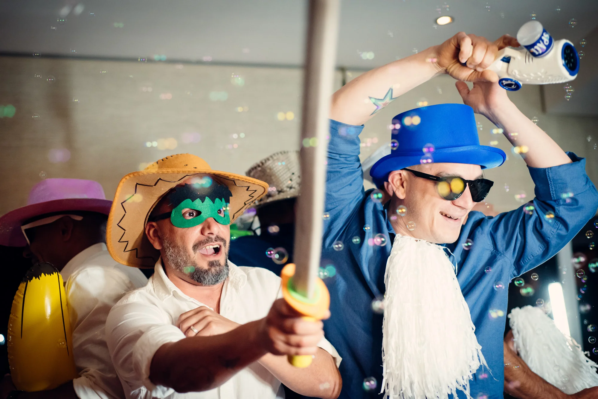 Fotomatón con atrezzo divertido